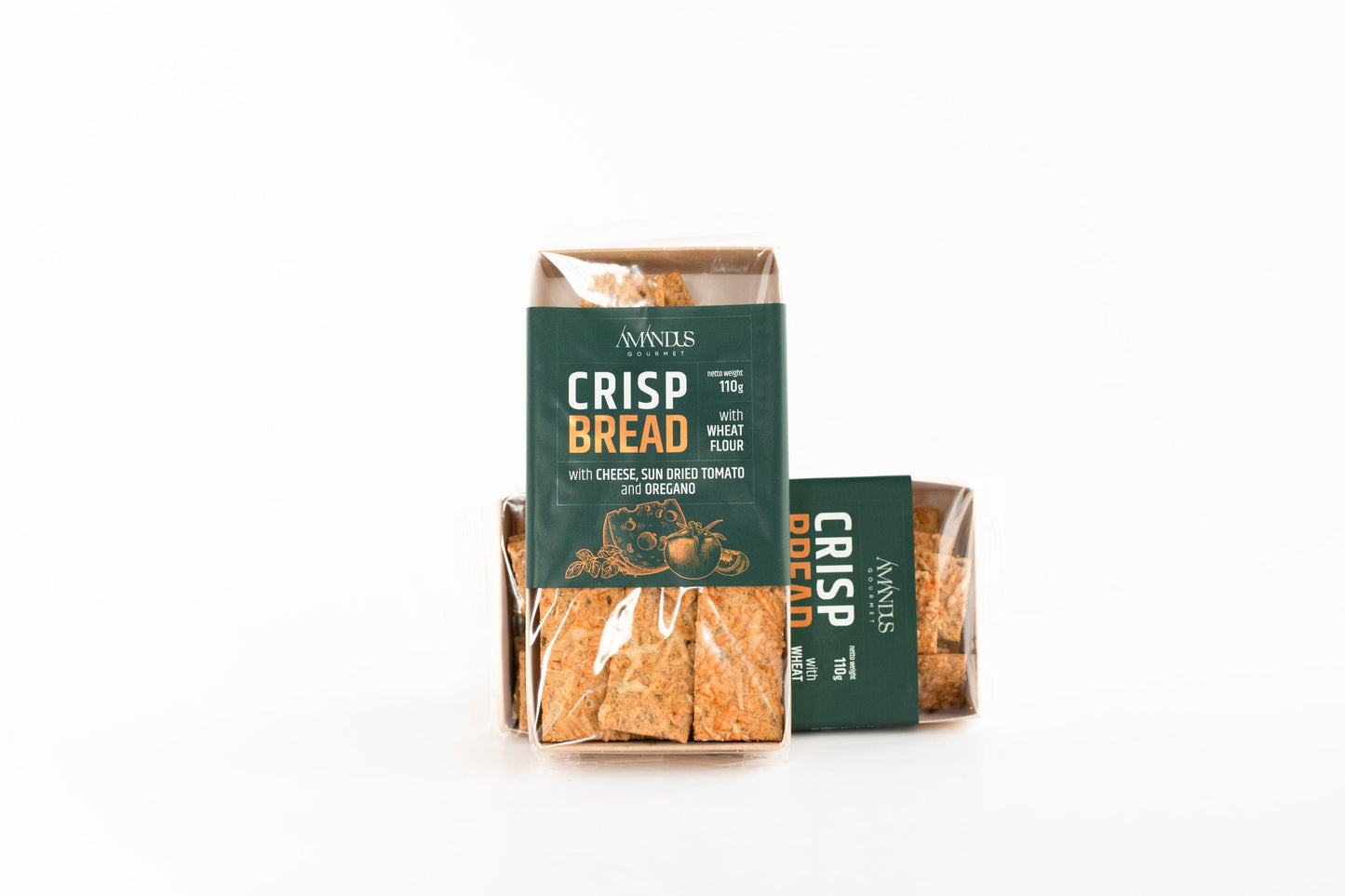 WHEAT BREAD WITH CHEESE, SUN-DRIED TOMATOES, AND BASIL