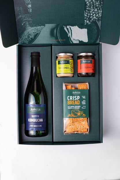 Large gourmet gift set: Kombucha and Condiments